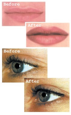 Semi Permanent Make Up before and after treatment